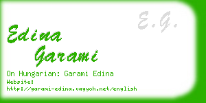 edina garami business card